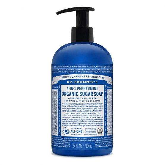 Dr. Bronner's Organic 4-in-1 Shikakai Peppermint Hand Soap