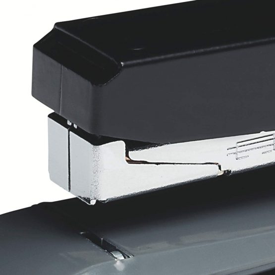 Rexel Easy Touch Low Force Stapler, 30 Sheet Capacity, Flat Clinch Stapling, Half Strip, Includes Staples, Metal Body, Black/Grey, 2102548 - Image 4