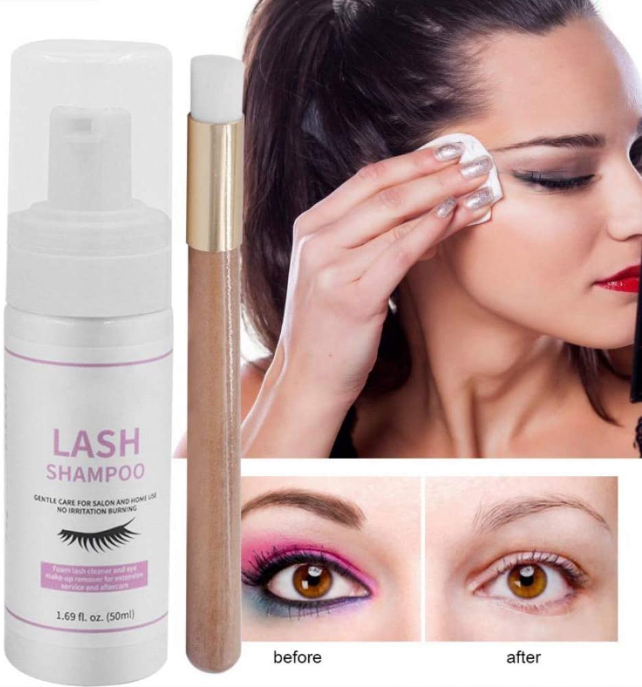 Allbestaye 50ml Professional Eyelashes Shampoo Eyelash Extension