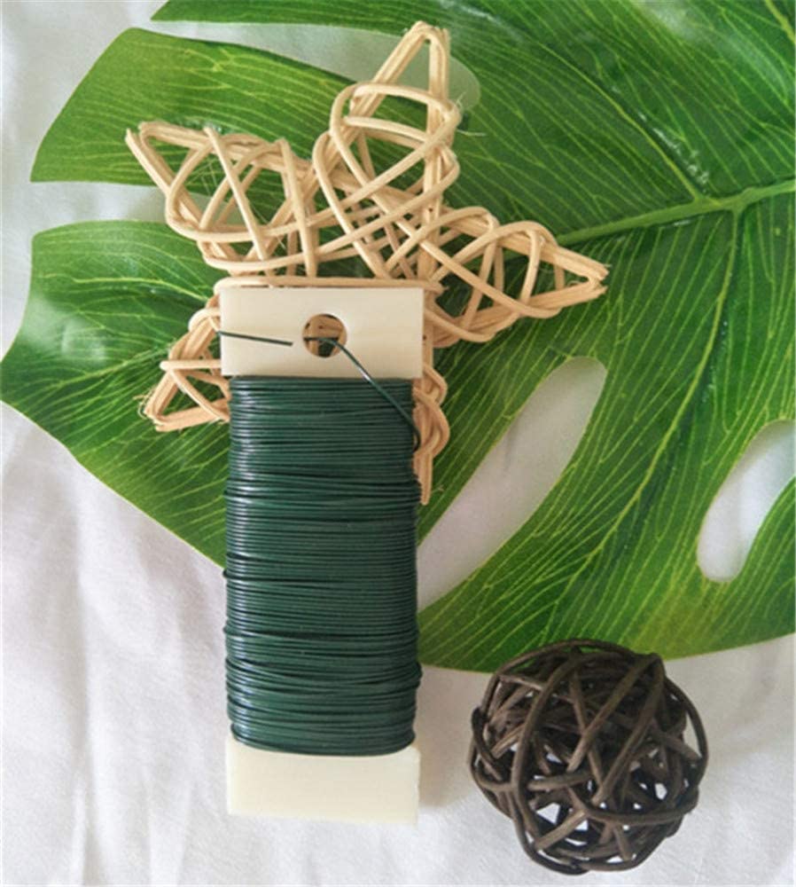 Florist Wire - 3 Rolls 22 Gauge Green Wire for Wreath Making Floral Arrangement, Crafting, Wedding, Christmas, Garden - Image 3
