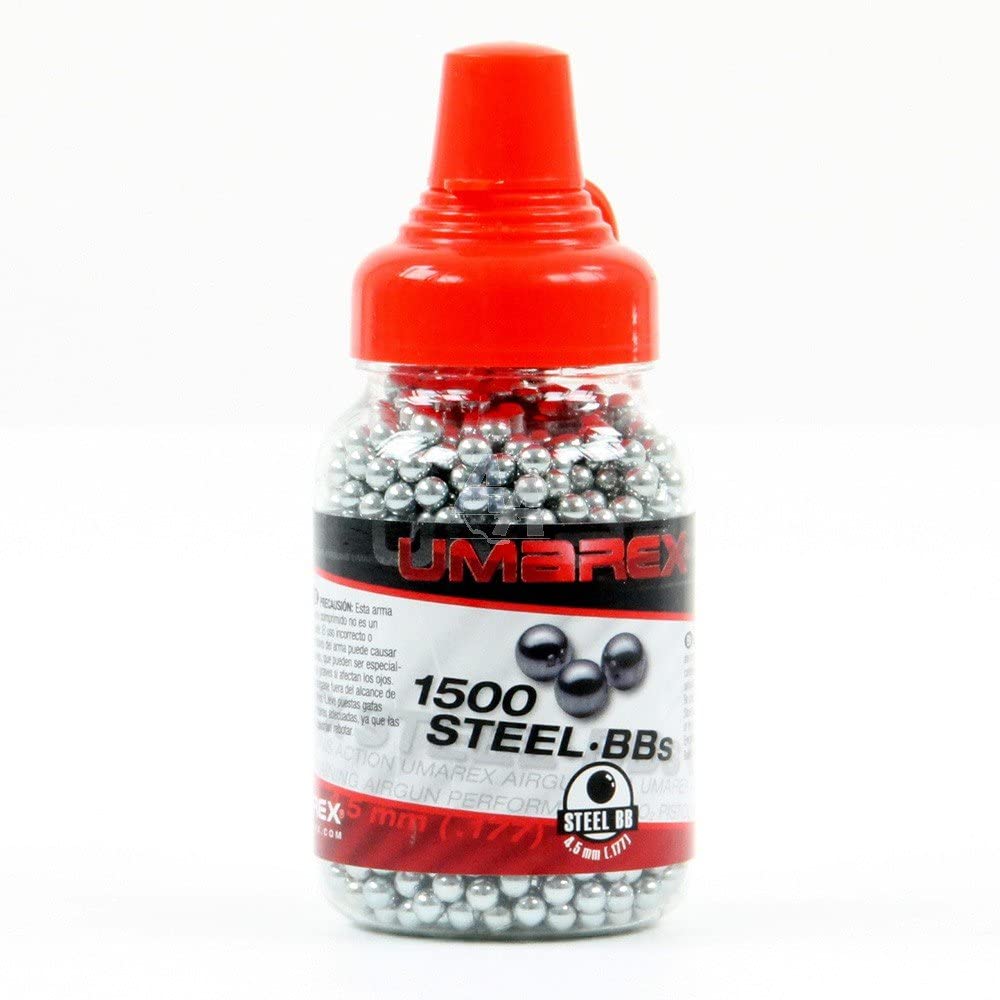 1500 UMAREX Air Rifle Pistol Airgun Gun Steel .177 BB Ammo Pellets Balls Metal, silver, 4.5mm - Image 3