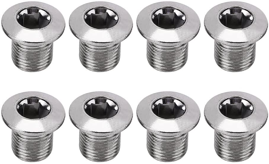 Dioche Crankset Screw, 8Pcs/Pack Mountain Road Bicycles Chain Wheel Crankset Locking Screws Parts