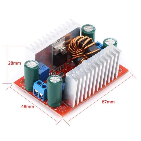 400W DC-DC Step-up Boost Converter Constant Current Power Supply Module LED Driver In 8.5V to 50V Out 10V to 60V - Image 2