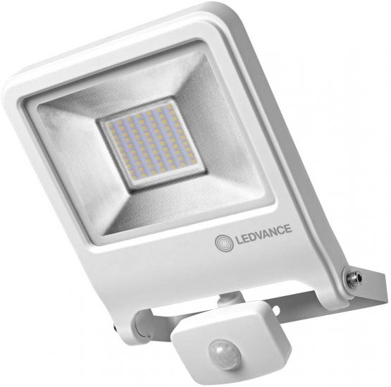 Floodlight LED: for wall, ENDURA© FLOOD Sensor Warm White / 50 W, 220…240 V, beam angle [calc.]: 120°, Warm White, 3000 K, body material [calc.]: aluminum, /, 1-pack