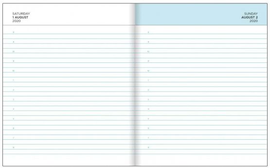 Pirongs Page-a-Day 2021-2022 Black Academic Diary (Slightly Wider Than A5) - Image 3