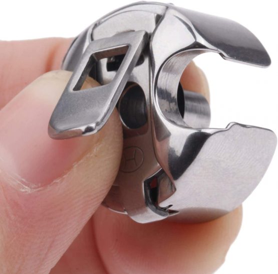 2 Pieces Domestic Sewing Machine Bobbin Cases, 10 Pieces Metal Sewing Machine Bobbins, for Embroidery/Household Sewing Machine/Brother/Singer/Janome/Newhome - Image 3