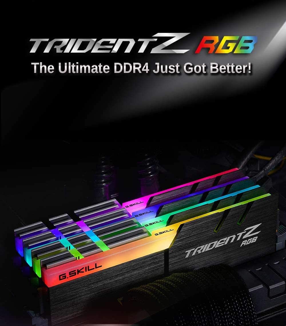 G.SKILL F4-3200C16D-16GTZR Trident Z RGB Series 16 GB (8 GB x 2) DDR4 3200 MHz PC4-25600 CL16 Dual Channel Memory Kit - Image 4