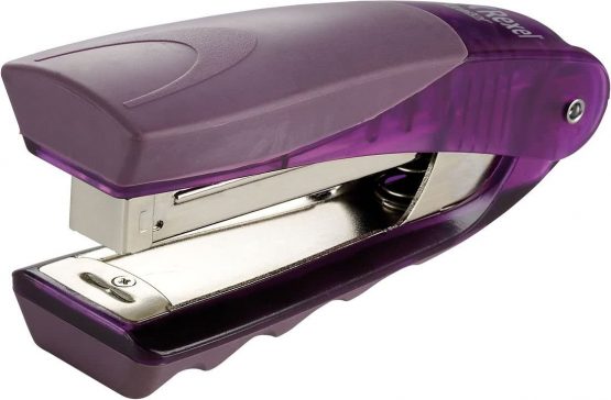 Rexel Centor Half Strip Stapler, 25 Sheet Capacity, Uses 24/6 and 26/6 Staples, Includes Staples, Metal Body, Purple, 2101014 - Image 2