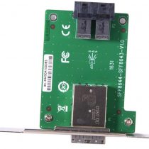 Cablecc Dual Ports Mini SAS HD SFF-8644 To Internal SAS HD SFF-8643 PCBA Female Adapter With Low Profile Bracket