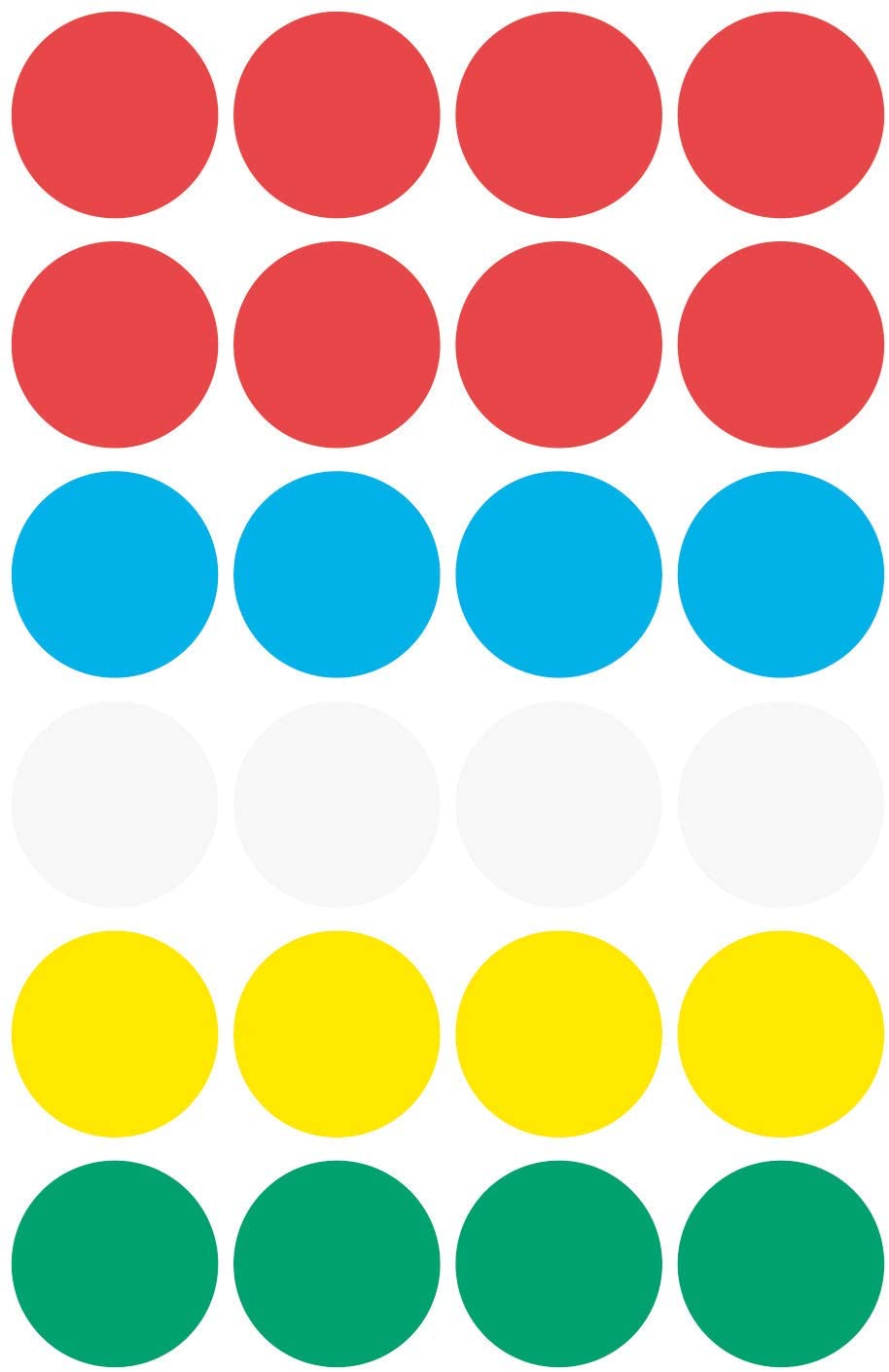 Avery Zweckform 3089 Coding Dots (96 Pieces Diameter 18 mm 4 Sheets Assorted Colours - Image 2
