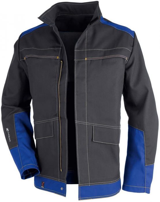 Kubler 17798413-9746-24 Jacket Psa Safety X Size 24 in Anthracite/Cornflower Blue