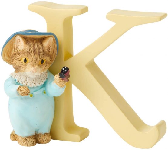 Beatrix Potter A5003 Alphabet Letter K Tom Kitten Figurine