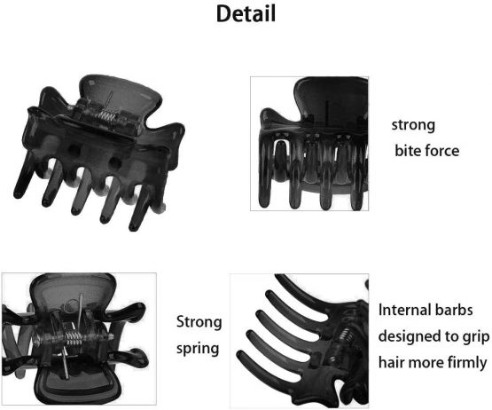 12 PCS Small Hair Clips Women Brown 1.2 Inches Medium Size Hair Claws Clip Hair Styling Butterfly Hair Clamp - Image 3