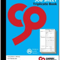 Cherry Carbonless NCR Maintenance Job Sheet Triplicate Book A4 50 Sets