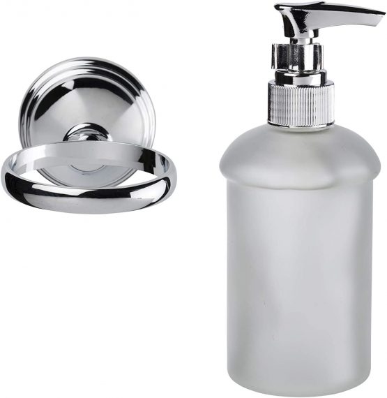 Croydex Westminster Soap Dispenser - Chrome & Glass - Image 3