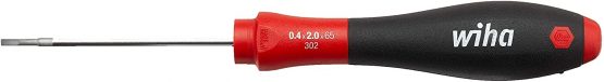 WIHA - SOFTFINISH CABINET SCREWDRIVER - SLOTTED 2.0 x 65mm
