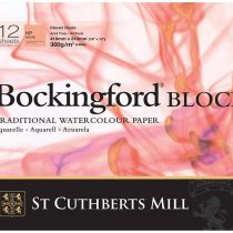 Bockingford Watercolour Block 140lb/300gms 9x12"/228x305mm Hot Press