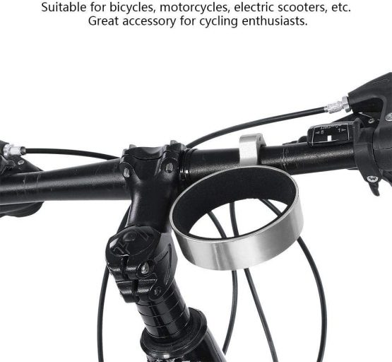 Bike Handlebar Cup Holder Aluminum Alloy Bicycle Water Bottle Holder Tea Coffee Cup Mount Clamp Cycling Accessory - Image 4