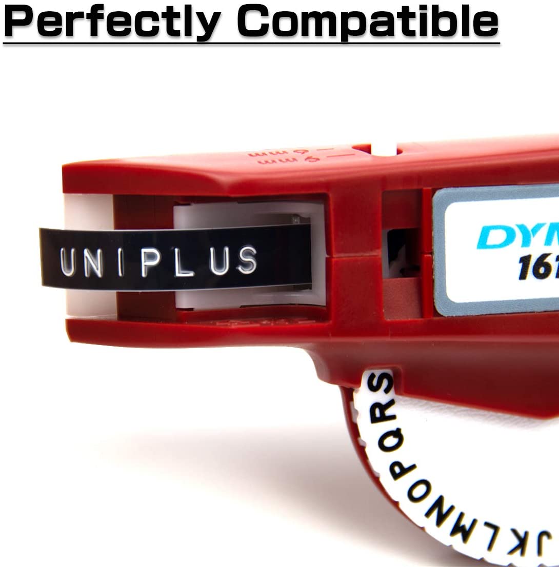 UniPlus Compatible Label Tape Replacement for Dymo Embossing Tape 3D ...