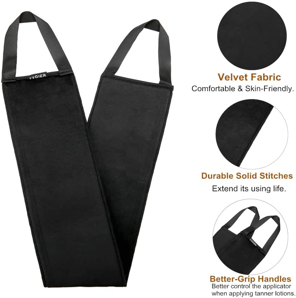 Yvoier Leakproof-lined Back Tanner Applicator, Reusable Double-Sided Self Tan Back Applicator - Image 3