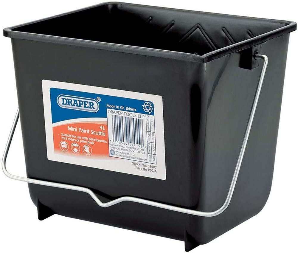 Draper 53087 Mini Paint Scuttle, 5L , Black