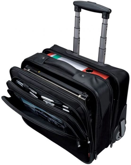Lightpak - 46101 BRAVO 2 - wheeled business laptop bag, nylon, black - Image 3