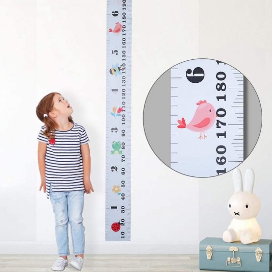 faddy-1 Height Growth Chart Canvas Wall Hanging Height Chart Growth ...