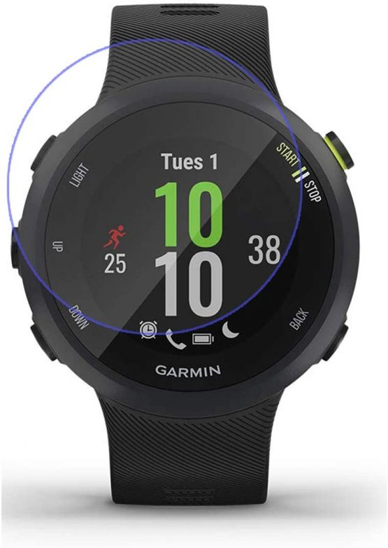 AWADUO Tempered Glass Screen Film Protector For Garmin Forerunner 45 and Garmin Forerunner 45S/ 45, Made From Real Glass