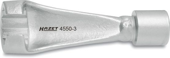 HAZET 4550-3 83 mm 12-Point Profile Injection Line Wrench - Chrome-Plated