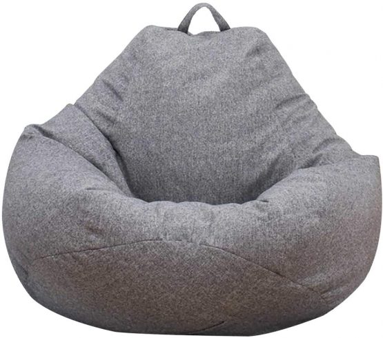 Dandelionsky Classic Bean Bag Chair Sofa Cover, Lazy Lounger Bean Bag Storage Chair Cover for Adults and Kids without Filling - 80x90cm