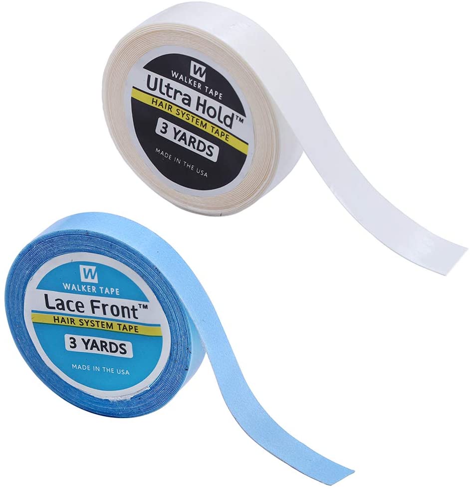 2Pack Lace Front Wig Support Tape Hair Extension Tape Roll Double Sided