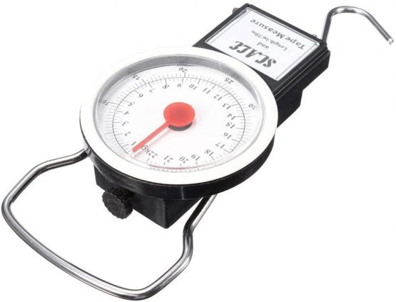 Ossian 2 in 1 Luggage Scale with Tape Measure – Portable Hand Weight with 22kg Capacity and 1m Tape Measure for Accurate Weighing Suitcases Bags Handbags Luggage Kitchen Fishing Home Travel - Image 2