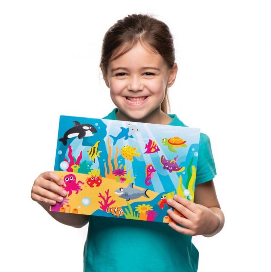 Baker Ross AW379 Sealife Sticker Scenes (Pack of 4) - Image 3
