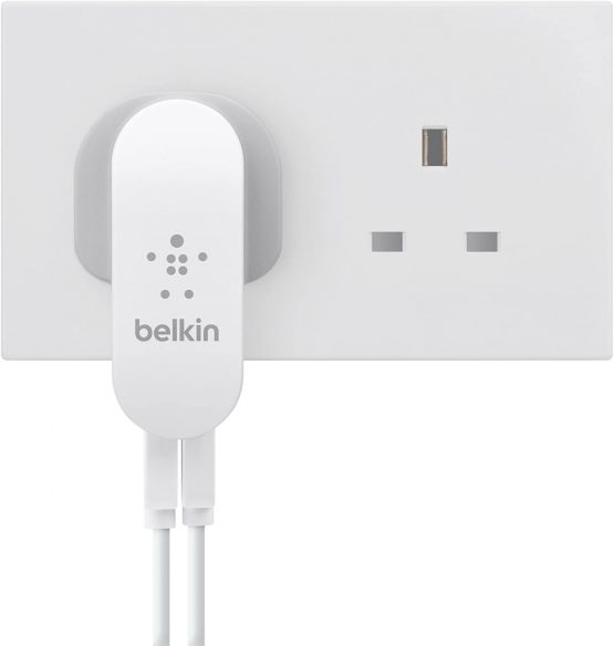 Belkin F8J107ukWHT Indoor Mobile Device Charger - Grey/White