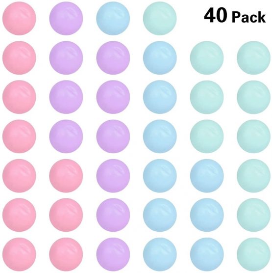 Hotgod 40Pcs Game Replacement Marbles Balls Compatible with Hungry Hungry Hippos