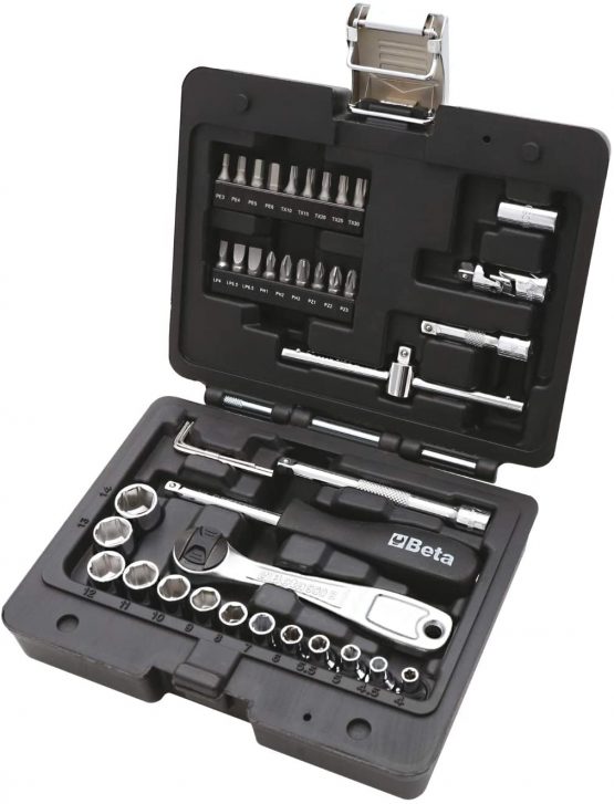 Beta Tools 903 E/C42 Easy Quality Socket Bit, Black, 1/4-inch, Set of 42