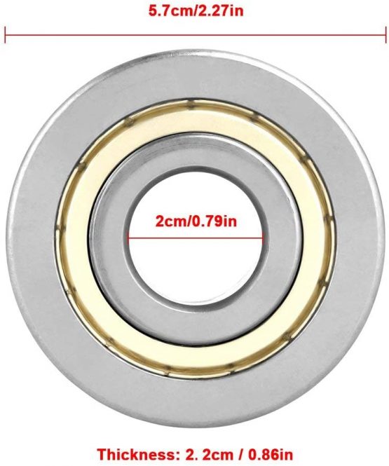 V Groove Ball Bearing 20×57×22 MM Roller Guide Pulley Sealed Ball Bearing - Image 2