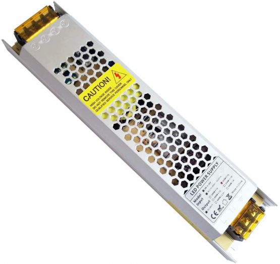 YAYZA! 1-Pack Compact Ultra-Slim IP20 24V 6.25A 150W Low Voltage LED Driver Transformer Module Universal AC DC Switching Power Supply Indoor Adapter