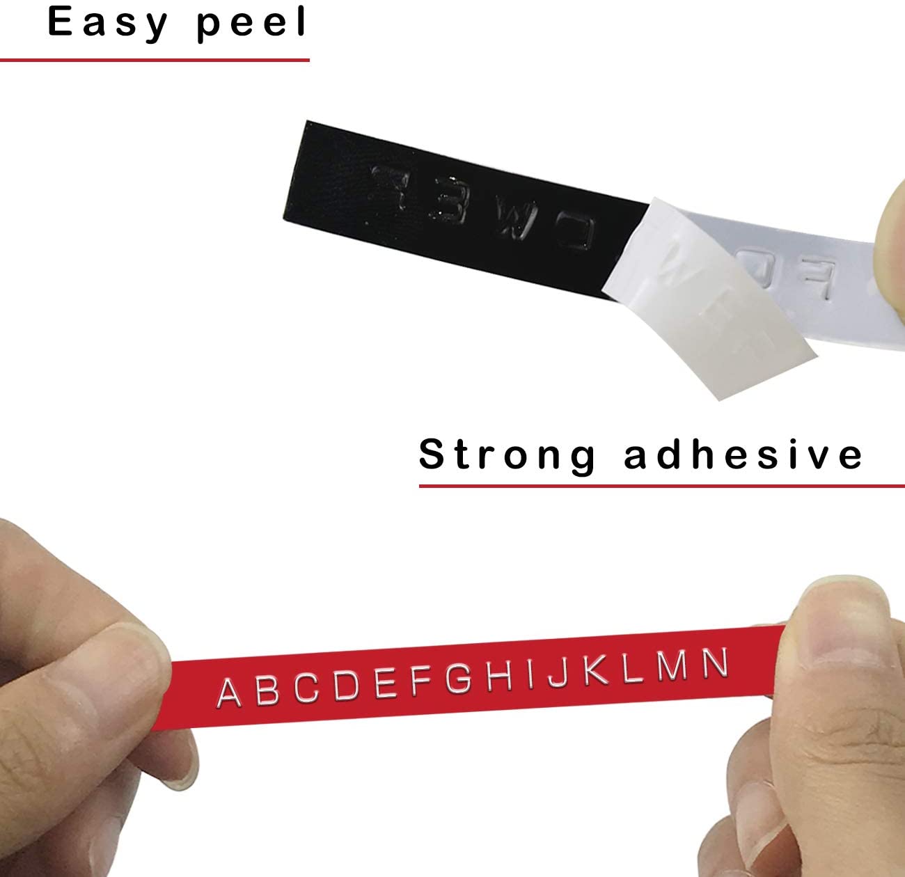 5X Comaptible for DYMO Plastic 3D Embossing Label Tape 9mm x 3m