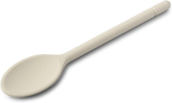 Zeal Silicone Non-Stick Cooking Spoon (30cm) -Cream, 30 cm