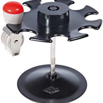 Wedo 0648 – Stamp Rack with 8 Compartments – Round Black