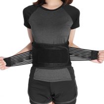 Back Support, Lumbar support belt for the back for relief of low back pain and injury prevention Adjustable lumbar belt and breathable mesh panels(L)
