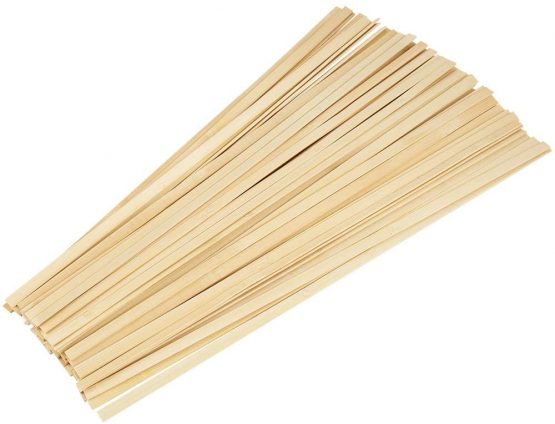 Pllieay 60 Pieces Bamboo Sticks Wooden Craft Sticks Extra Long Sticks for Making Star Lanterns and Other Crafts (40CM Length × 0.9CM Width) - Image 3