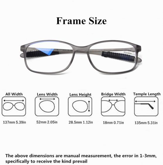 DOOViC Lightweight Reading Glasses Blue Light Blocking Flexible Tr90 Frame TR259 - Image 2