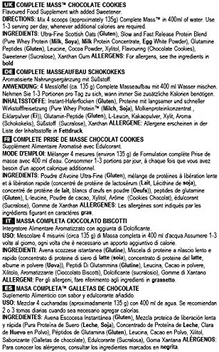 Bulk Complete Mass Gainer, Chocolate Cookies, 1 kg - Image 4