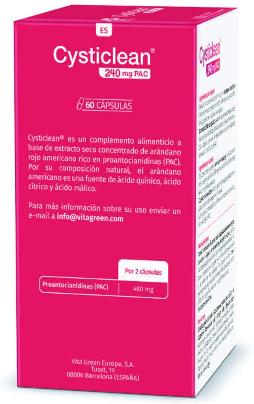 Cysticlean Health of Urinary System, 60 Capsule Suitable for Vegetarian 240 mg PAC, White, 60 count (Pack of 1) - Image 4