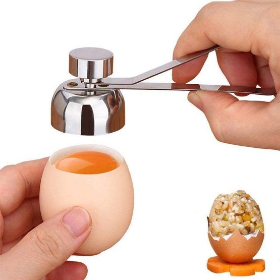 Shell Opener,Egg Opener Stainless Steel Egg Cutter Eggshell Topper Kitchen Cutter Tool for Boiled Raw Egg Open Scissors Tool Boiled and Raw Eggs Clean Opener