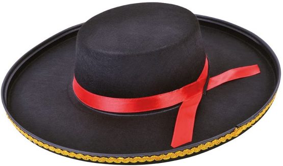 Bristol Novelty BH514 Spanish Felt Hat, Unisex-Adult, Black, One Size