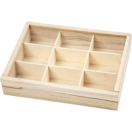 CREATIV 57454 1-Piece 17 x 13 cm Wooden Small Display Box Empress Tree - Image 4