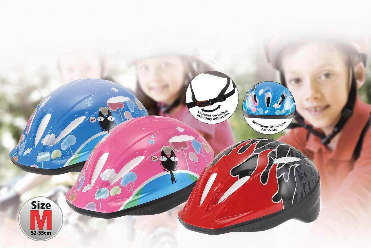 Jamara 460632 Children's Bicycle Helmet M, Tested according to European Standard EN 1078, Lightweight, High Impact Resistance - Image 3